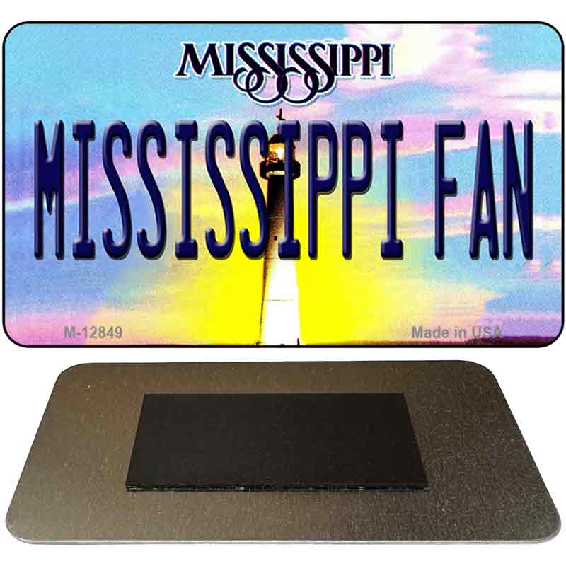 Mississippi Fan Novelty Metal Magnet M-12849