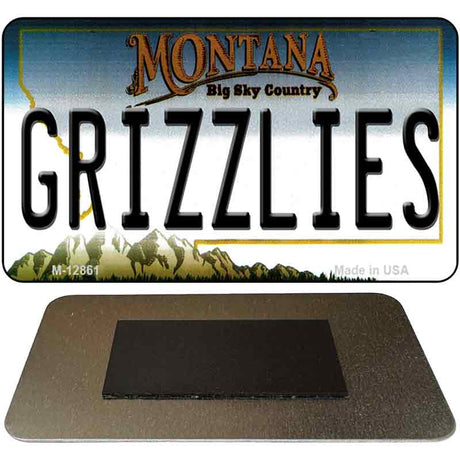 Grizzlies Novelty Metal Magnet M-12861