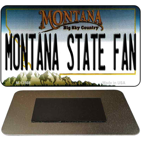 Montana State Fan Novelty Metal Magnet M-12866