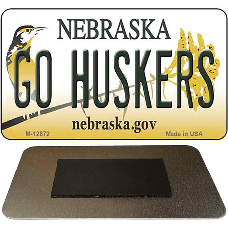 Go Huskers Novelty Metal Magnet M-12872