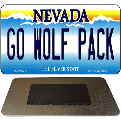 Go Wolf Pack Novelty Metal Magnet M-12877