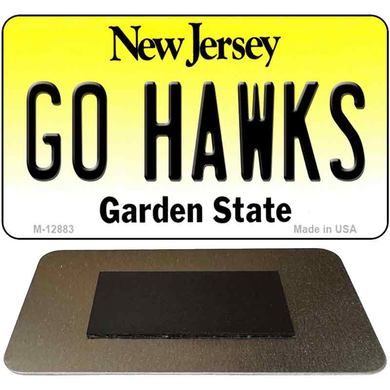 Go Hawks Novelty Metal Magnet M-12883