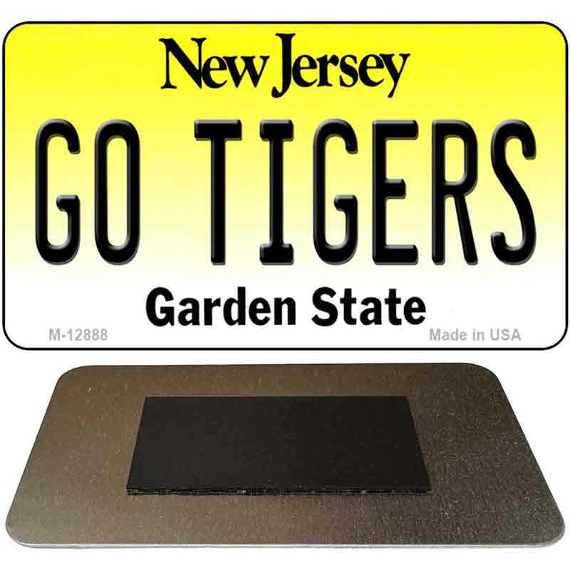 Go Tigers Novelty Metal Magnet M-12888