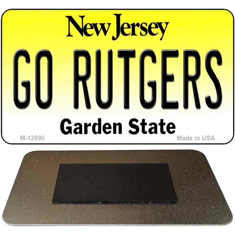 Go Rutgers Novelty Metal Magnet M-12890