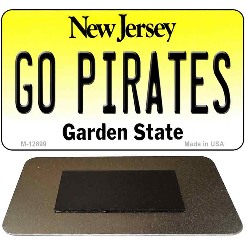 Go Pirates Novelty Metal Magnet M-12899