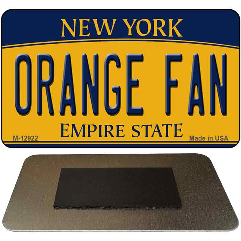 Orange Fan Novelty Metal Magnet M-12922