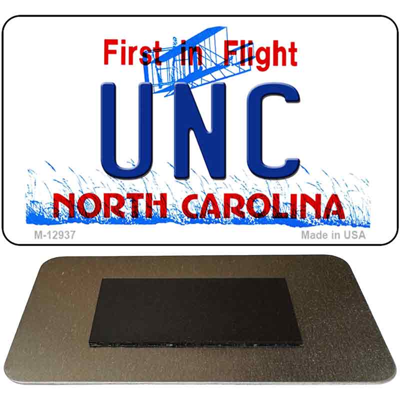 Univ North Carolina Novelty Metal Magnet M-12937