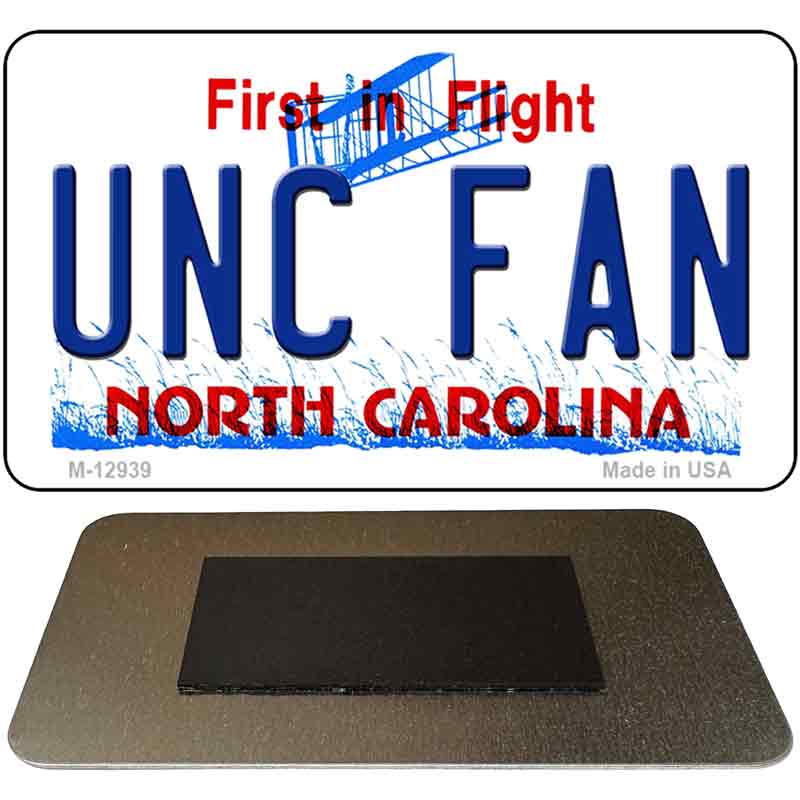 Univ North Carolina Fan Novelty Metal Magnet M-12939