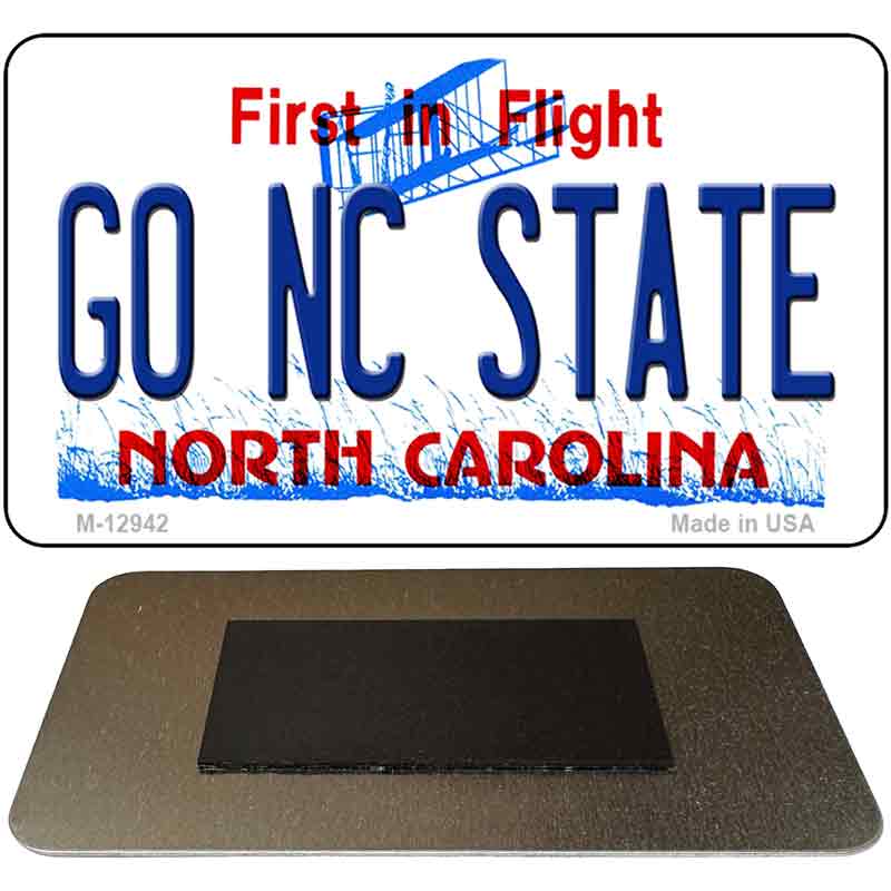 Go North Carolina State Novelty Metal Magnet M-12942