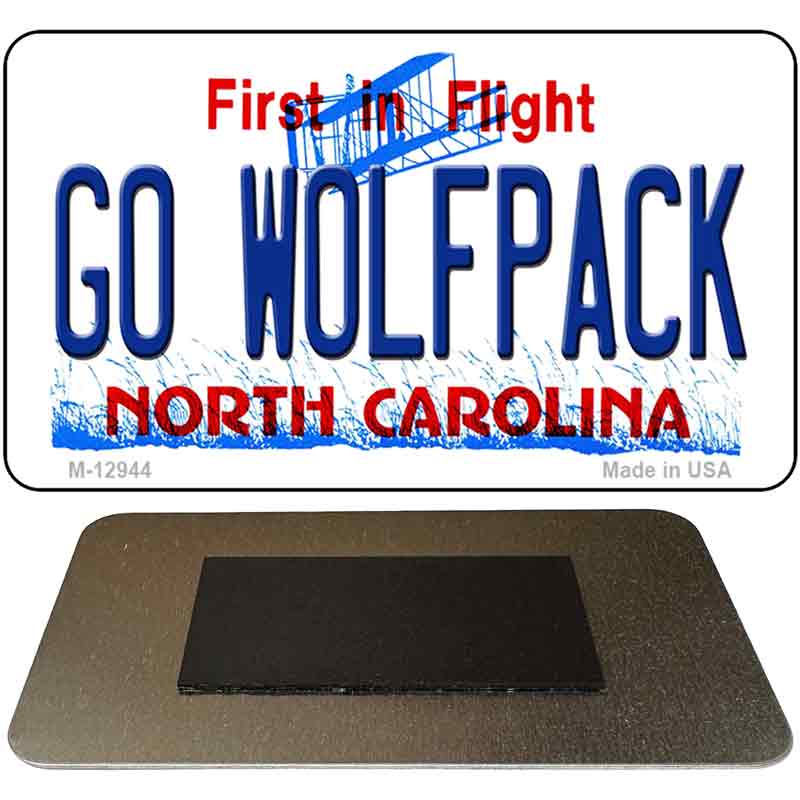 Go Wolfpack Novelty Metal Magnet M-12944