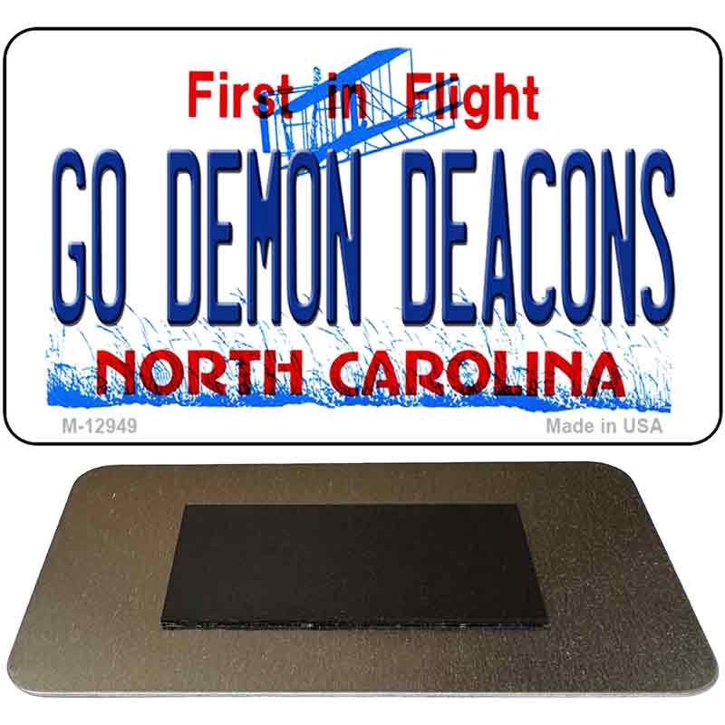 Go Demon Deacons Novelty Metal Magnet M-12949