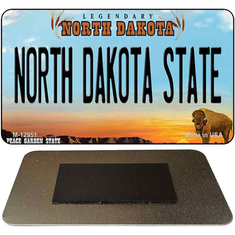 North Dakota State Novelty Metal Magnet M-12951