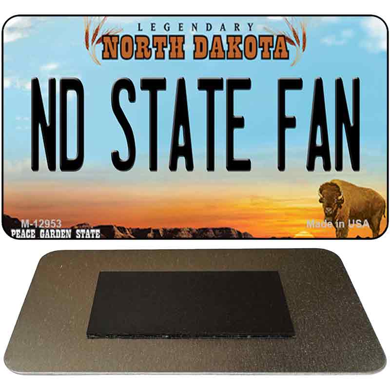 North Dakota State Fan Novelty Metal Magnet M-12953