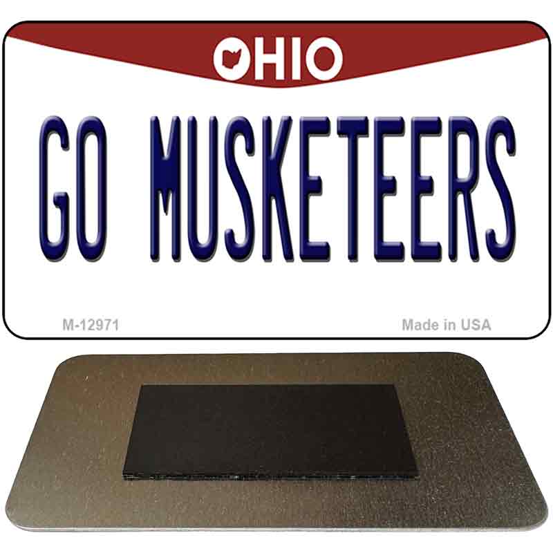 Go Musketeers Novelty Metal Magnet M-12971