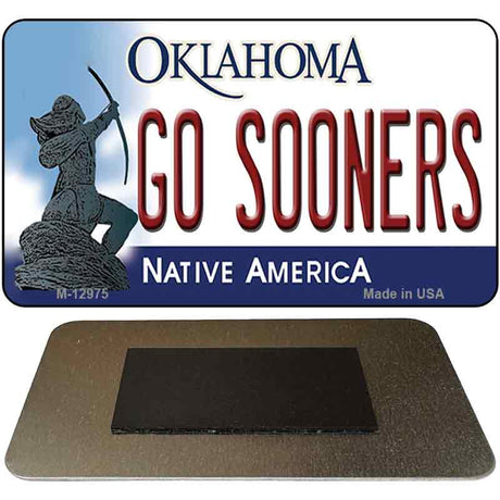 Go Sooners Novelty Metal Magnet M-12975