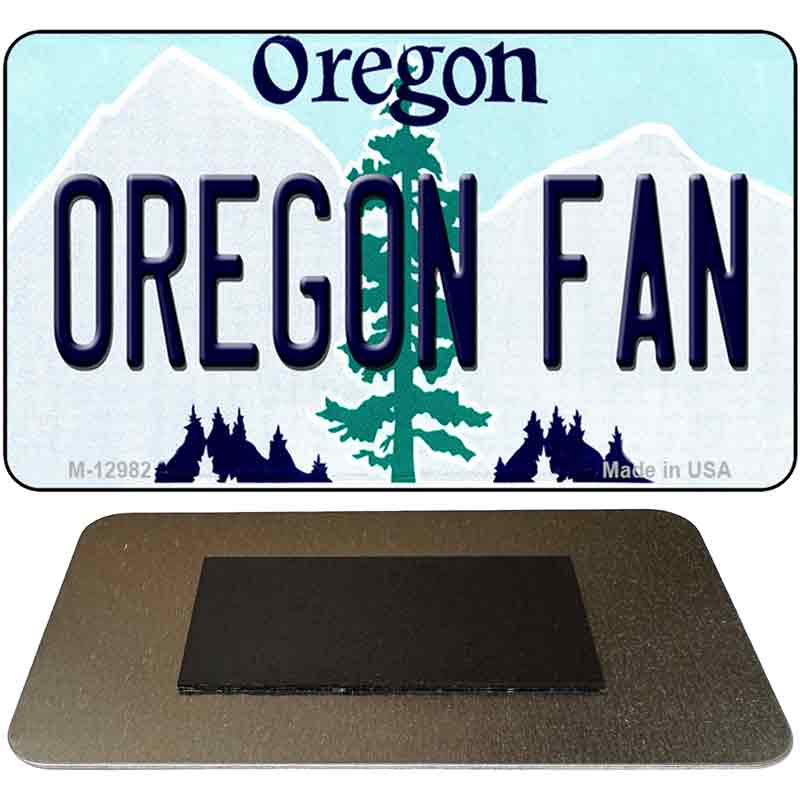 Oregon Fan Novelty Metal Magnet M-12982