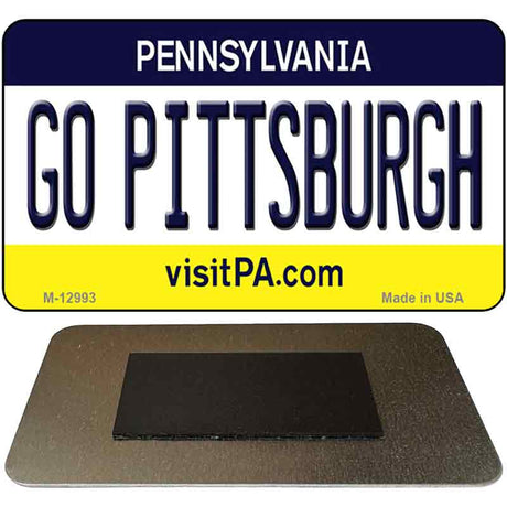 Go Pittsburgh Novelty Metal Magnet M-12993