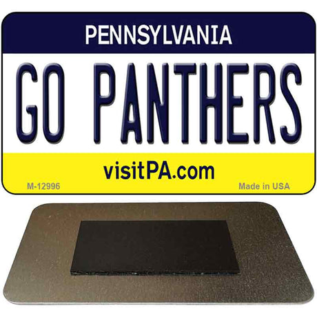 Go Panthers Novelty Metal Magnet M-12996