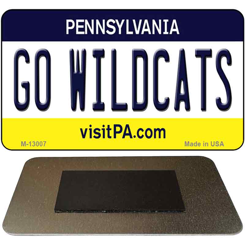 Go Wildcats Novelty Metal Magnet M-13007