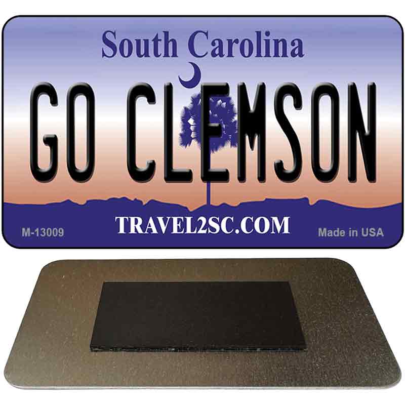 Go Clemson Novelty Metal Magnet M-13009