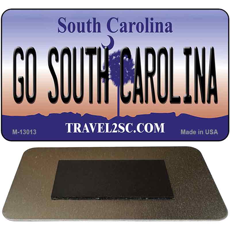 Go South Carolina Novelty Metal Magnet M-13013