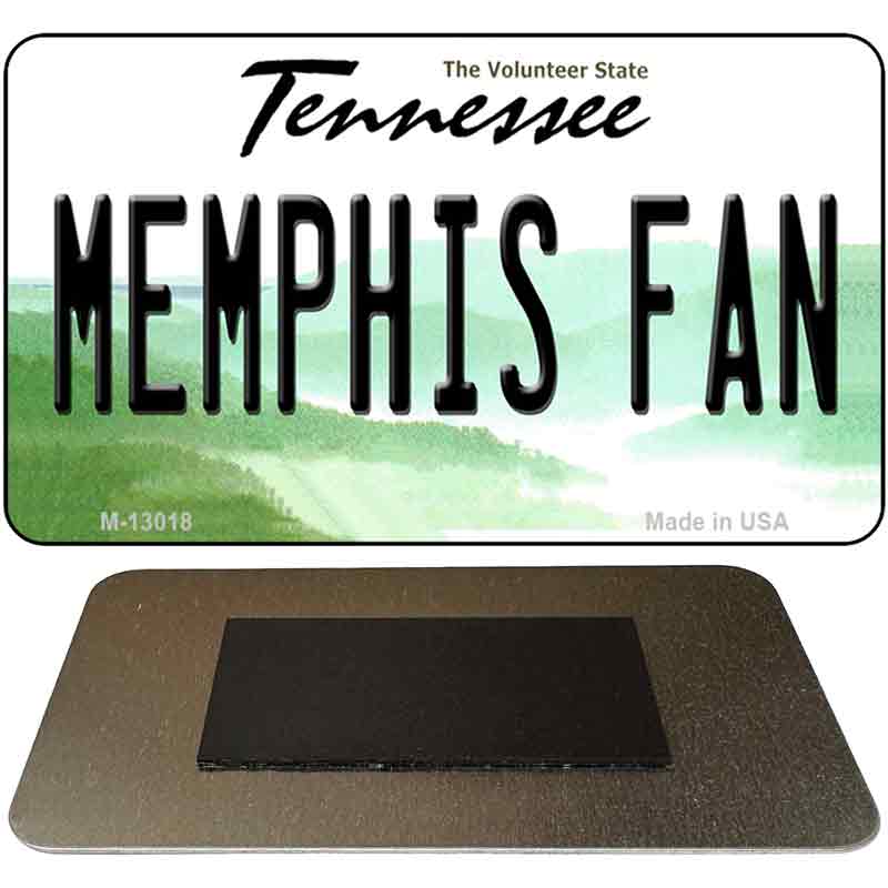 Memphis Fan Novelty Metal Magnet M-13018