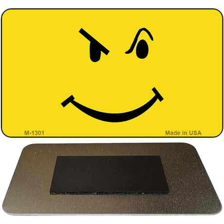 Defiant Smiley Novelty Metal Magnet M-1301