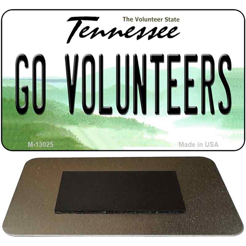 Go Volunteers Novelty Metal Magnet M-13025