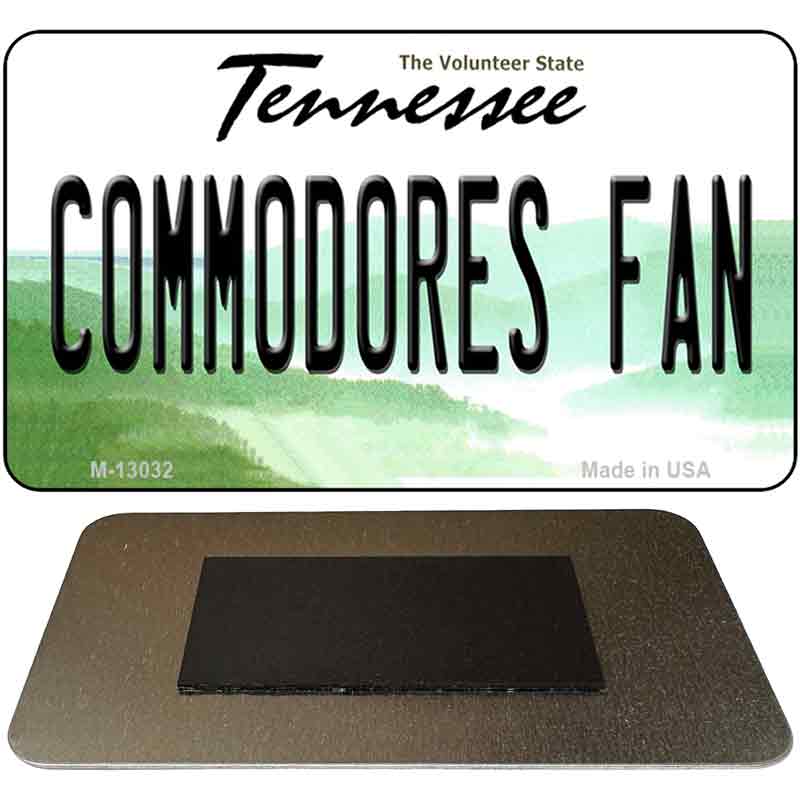 Commodores Fan Novelty Metal Magnet M-13032