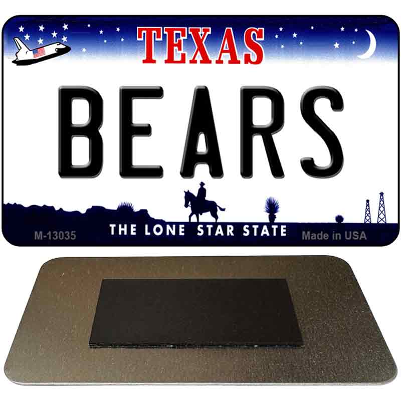 Bears Novelty Metal Magnet M-13035