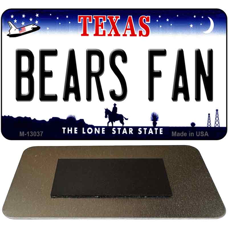 Bears Fan Novelty Metal Magnet M-13037