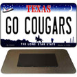 Go Cougars Novelty Metal Magnet M-13041