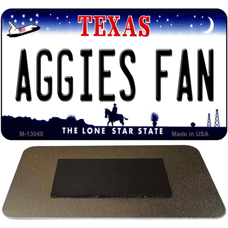 Aggies Fan Novelty Metal Magnet M-13048