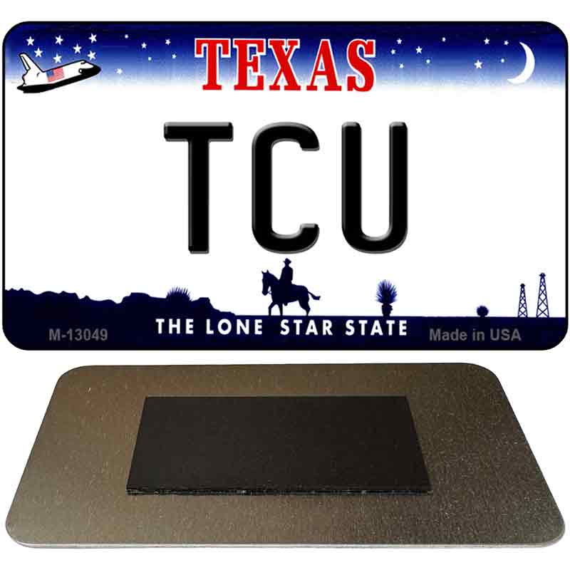 TCU Novelty Metal Magnet M-13049