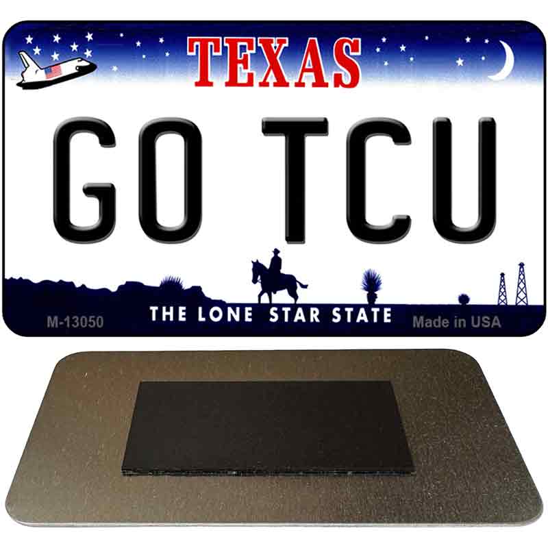 Go TCU Novelty Metal Magnet M-13050