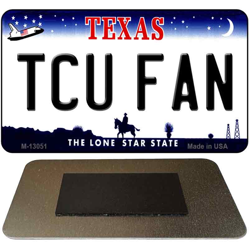 TCU Fan Novelty Metal Magnet M-13051