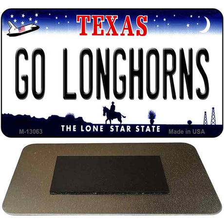 Go Longhorns Novelty Metal Magnet M-13063