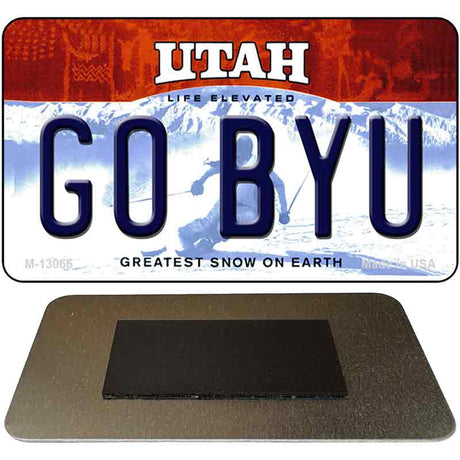 Go BYU Novelty Metal Magnet M-13066