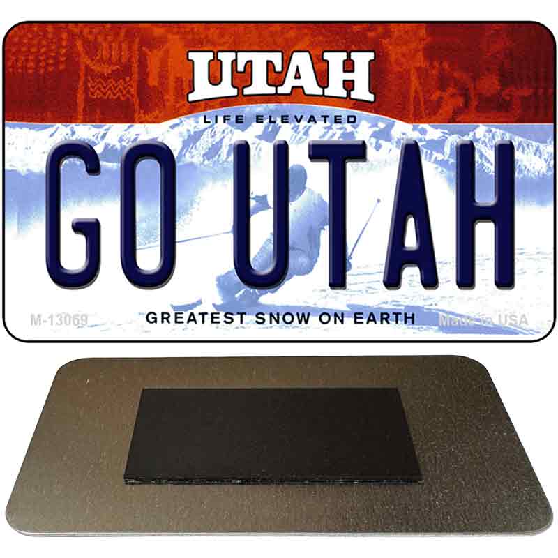 Go Utah Novelty Metal Magnet M-13069