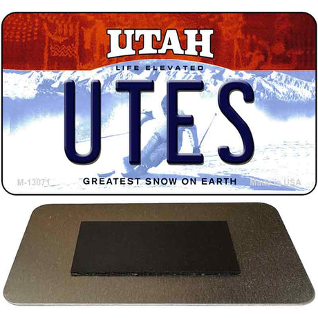 Utes Novelty Metal Magnet M-13071