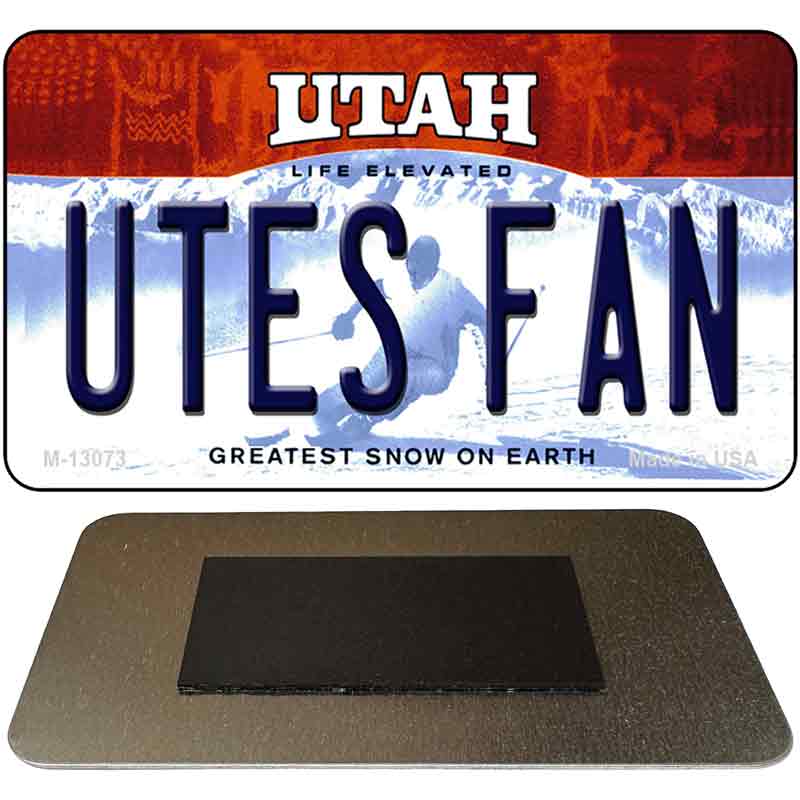 Utes Fan Novelty Metal Magnet M-13073