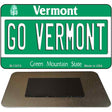 Go Vermont Novelty Metal Magnet M-13074