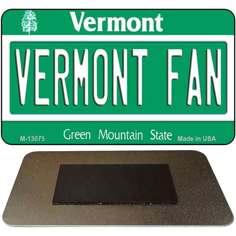 Vermont Fan Novelty Metal Magnet M-13075