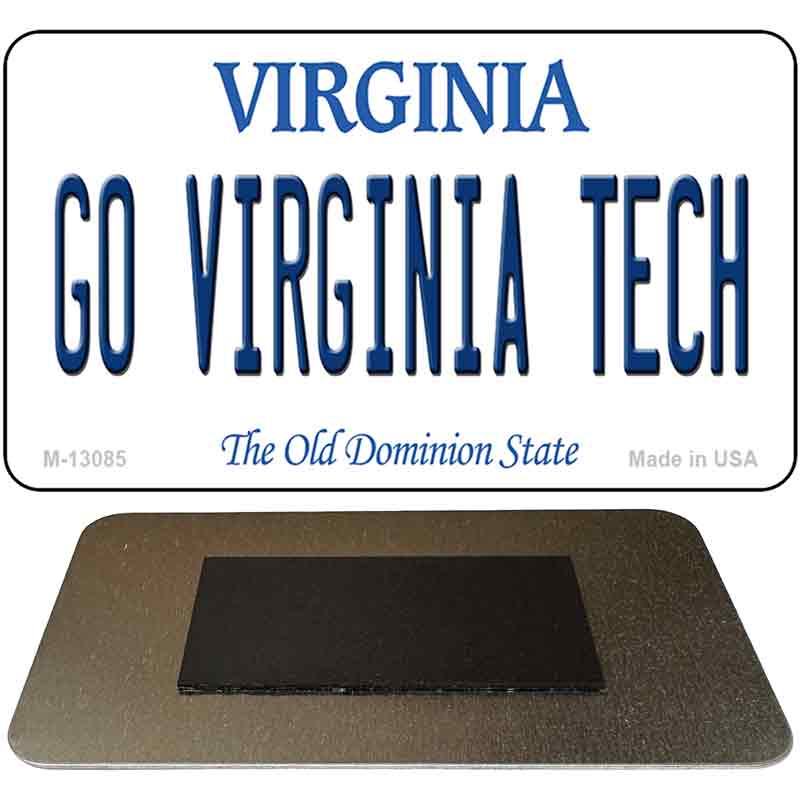 Go Virginia Tech Novelty Metal Magnet M-13085