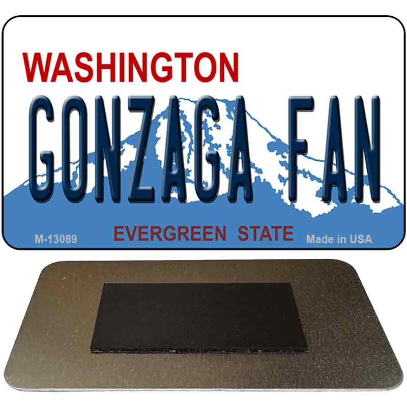 Gonzaga Fan Novelty Metal Magnet M-13089