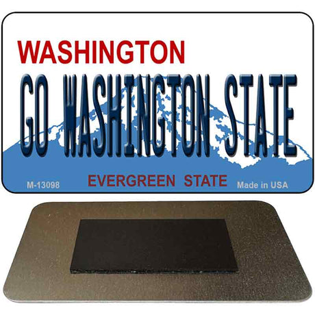 Go Washington State Novelty Metal Magnet M-13098