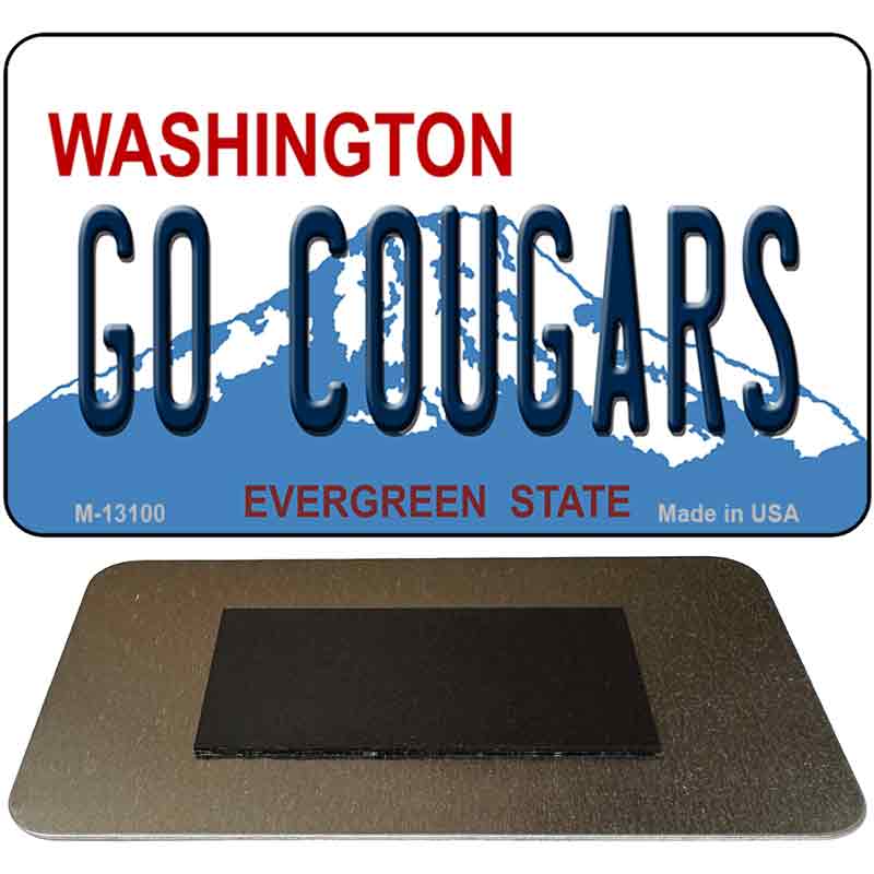 Go Cougars Novelty Metal Magnet M-13100