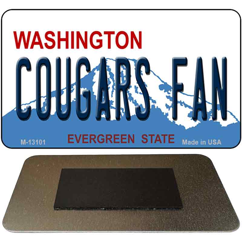 Cougars Fan Novelty Metal Magnet M-13101