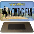 Wyoming Fan Novelty Metal Magnet M-13126