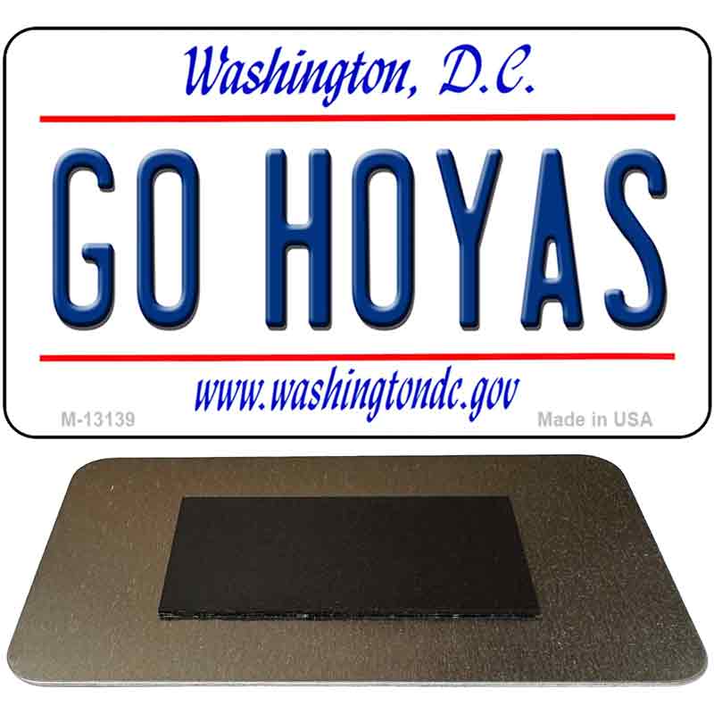 Go Hoyas Novelty Metal Magnet M-13139